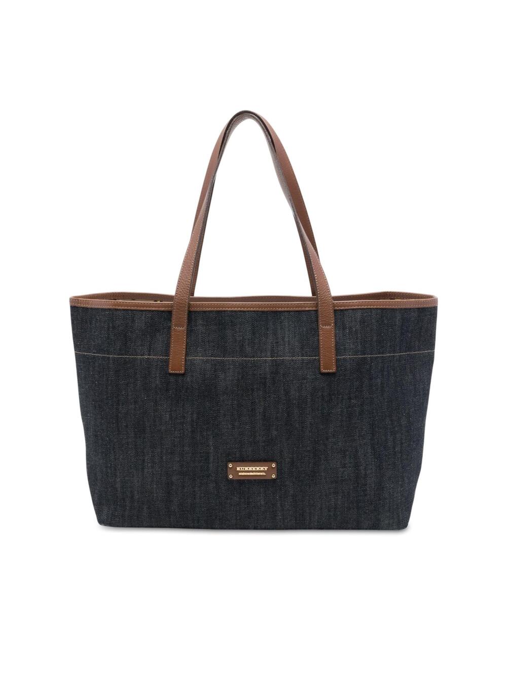 Burberry Denim Tote Pre-Loved Blue #368511B55B